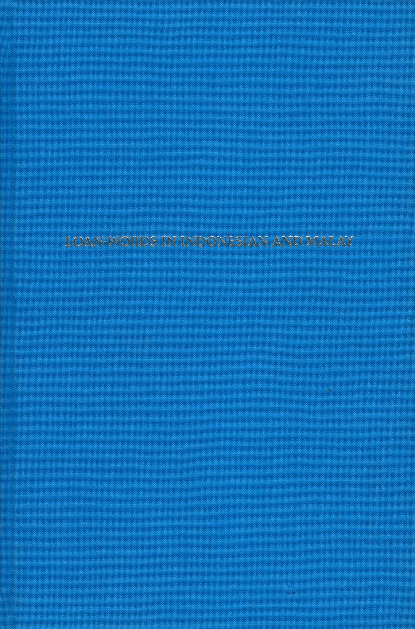 Loan-words in Indonesian and Malay